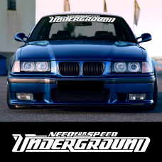 Наклейка на лобове скло ARB 3D TUNING STUDIO Need for speed underground 900х120х0.075мм