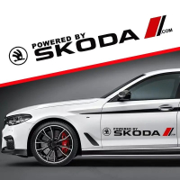 Наклейки на двері авто ARB 3D TUNING STUDIO Шкода 750х100х0.075мм=2штуки