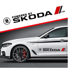 Наклейки на двері авто ARB 3D TUNING STUDIO Шкода 750х100х0.075мм=2штуки