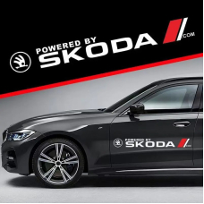 Наклейки на двері авто ARB 3D TUNING STUDIO Шкода Бч 750х100х0.075мм=2штуки