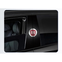 Наклейки на стійки дверей авто ARB 3D TUNING STUDIO Фіат 500х220х0.15мм=2штуки