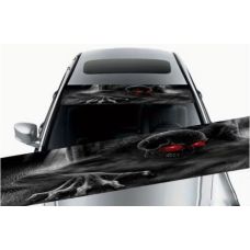 Наклейка на лобове скло ARB 3D TUNING STUDIO Очі череп рука 1330х210х0.15мм