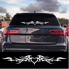 Наклейка на лобове або заднє скло ARB 3D TUNING STUDIO Серце крила 970х140х0.075мм