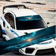 Наклейка на лобове скло ARB 3D TUNING STUDIO Океан сонце 1300х200х0.15мм