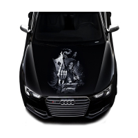 Наклейка на капот ARB 3D TUNING STUDIO Череп Game over 1500х1180х0.150мм