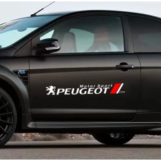 Наклейки на авто ARB 3D TUNING STUDIO Пежо мотор спорт 550х250х0.15мм=2штуки