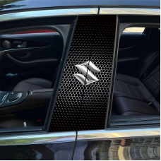 Наклейки на стійки дверей авто ARB 3D TUNING STUDIO Сузукі 500х220х0.15мм=2штуки