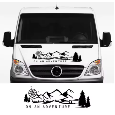Наклейка на капот мікроавтобуса ARB 3D TUNING STUDIO On an adventure 1150х380х0.075мм
