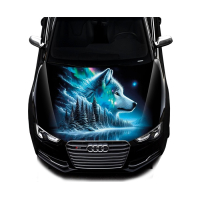 Наклейка на капот ARB 3D TUNING STUDIO Вовк ліс малюнок 1500х1200х0.150мм