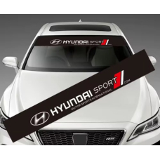 Наклейка на лобове скло ARB 3D TUNING STUDIO Хюндай спорт 1350х200х0.15мм