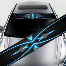 Наклейка на лобове скло ARB 3D TUNING STUDIO Візерунки стріли 1320х200х0.15мм