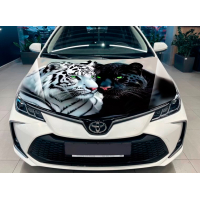Наклейка на капот ARB 3D TUNING STUDIO Тигр пантера 1500х1200х0.150мм