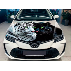 Наклейка на капот ARB 3D TUNING STUDIO Тигр пантера 1500х1200х0.150мм