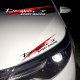 Наклейка на авто Powers sport racing 300х55х0.150мм