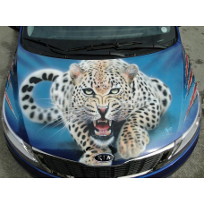 Наклейка на капот 3D TUNING STUDIO Леопард 2 1200х1500х0.080мм
