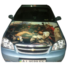 Наклейка на капот 3D TUNING STUDIO Козаки 1500х1200х0.080мм
