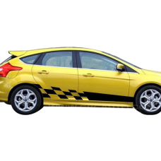 Смуги на двері авто 3D TUNING STUDIO Шашки 1193х764х0.15мм 108200144