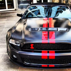 Смуги на авто 3D TUNING STUDIO Червоні R 1180х100х0.15мм=6штук 108200124
