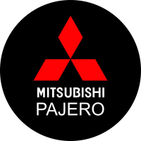 Наклейка на запаску 3D TUNING STUDIO Mitsubishi Red Pajero 750х750х0.15мм