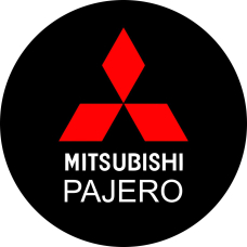 Наклейка на запаску 3D TUNING STUDIO Mitsubishi Red Pajero 750х750х0.15мм