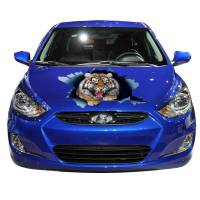 Наклейка на капот 3D TUNING STUDIO Тигр 540х800х0.15мм