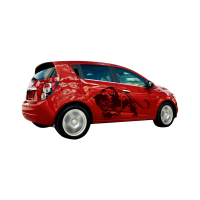 Наклейка на двері авто 3D TUNING STUDIO Пантера 890х618х0.06мм