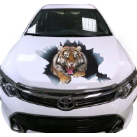 3д наклейка на капот 3D TUNING STUDIO Тигр 540х800х0.15мм
