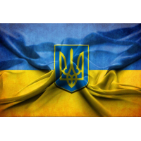 Наклейка на капот 3D TUNING STUDIO Прапор України з гербом 1200х1500х0.080мм