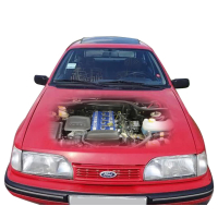 Наклейка на капот 3D TUNING STUDIO Форд сієра червоний фон 1450х1300х0.080мм