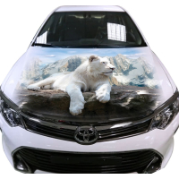 3д наклейка на капот 3D TUNING STUDIO Лев 1 1500х1200х0.080мм