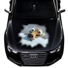 Наклейка на капот 3D TUNING STUDIO білка льодовиковий період 1200х1500х0.080мм