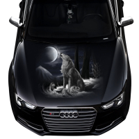 3д наклейка на капот 3D TUNING STUDIO Вовк виє 1500х1200х0.080мм