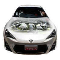 3д наклейка на капот 3D TUNING STUDIO Двигун Тойота прозорий капот 1200х1550х0.080мм
