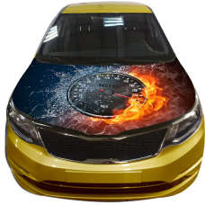 Наклейка на капот 3D TUNING STUDIO Швидкість 1200х1500х0.080мм