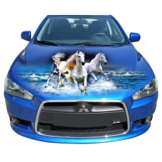 Наклейка на капот 3D TUNING STUDIO Коні Море 1200х1500х0.080мм