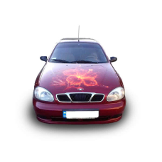 Наклейка на капот 3D TUNING STUDIO Ланос квітка вогонь 1480х13700х0.080мм
