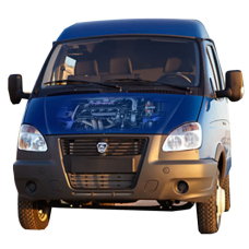 Наклейка на капот 3D TUNING STUDIO Газель Двигун 680х1720х0.080мм