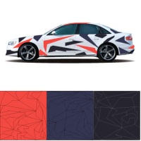 Камуфляж на авто 3D TUNING STUDIO Червоний 1180х4080х0.15мм