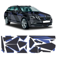 Камуфляж на авто 3D TUNING STUDIO Геометричний Чорносиній 3530х1150х0.14мм