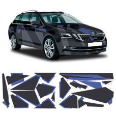 Камуфляж на авто 3D TUNING STUDIO Геометричний Чорносиній 3530х1150х0.14мм