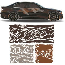 Камуфляж на авто 3D TUNING STUDIO Міський 1КТС 4410х980х0,060мм