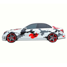 Камуфляж на авто 3D TUNING STUDIO Цифра 4200х980х0.060мм