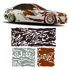 Камуфляж на авто 3D TUNING STUDIO Міський КТС 4410х980х0,060мм