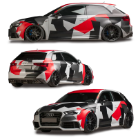 Камуфляж на авто 3D TUNING STUDIO Геометричний RBG 5900х990х0.06мм