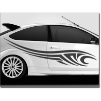 Наклейки смуги на двері авто 3D TUNING STUDIO GR 1900х990х0.060мм