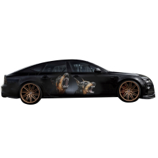 3д наклейка на двері авто 3D TUNING STUDIO Добермани 2400х800х0.15мм