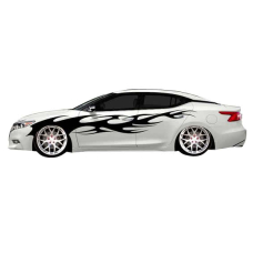 Смуги на двері та крила авто 3D TUNING STUDIO Вогонь 2500х661х0.060мм