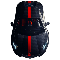 Смуги на авто 3D TUNING STUDIO RED 3540х130х0.14мм