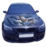 Наклейка на капот 3D TUNING STUDIO вовк W 1200х1500х0.080мм