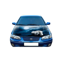 Наклейка на капот 3D TUNING STUDIO білі ведмеді 1200х1500х0.080мм
